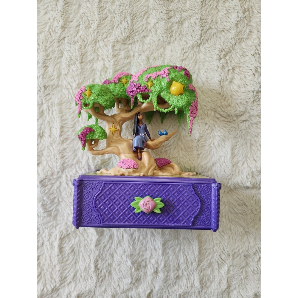 Disney Wish Movie Asha Rosas Musical Jewelry Box‎ Lights Up Jakks Pacific 7"